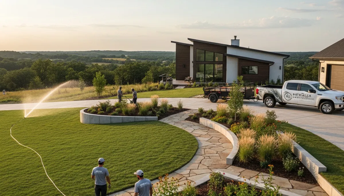 Landscaping team serving Oklahoma City, OK with professional lawn care services